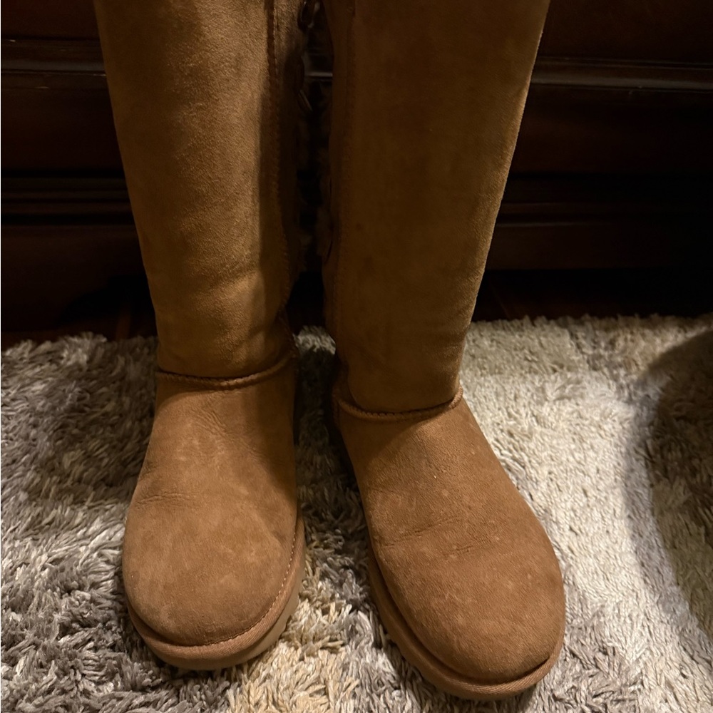 UGG Brown Lace Up Boots